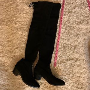 Jean-michel Cazabat overknee strech suede boots